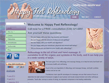 Tablet Screenshot of happyfeetreflexology.net
